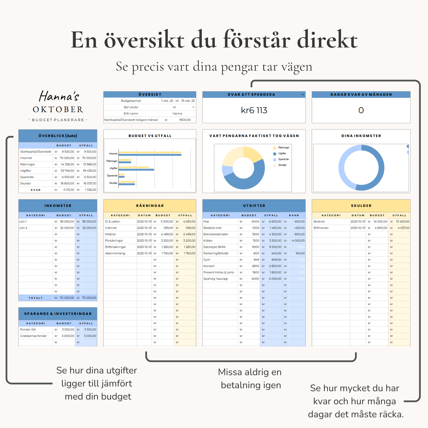 Psorted Budgetpaket – För din vardagsekonomi