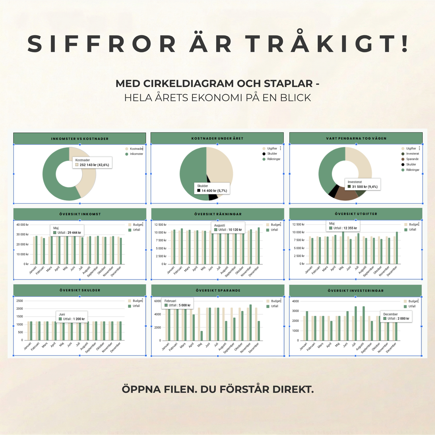 Psorted Årsbudget - Samla året på ett ställe