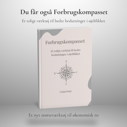 LumeNote Budgetpakke - Til din daglige økonomi